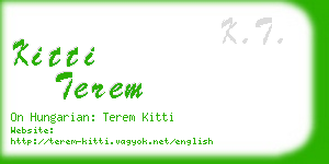 kitti terem business card